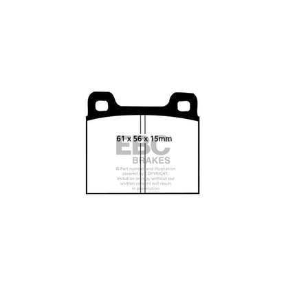 EBC PD02KR330 Porsche 911 Redstuff Rear Brake Pad & Plain Disc Kit - ATE Caliper 2 | ML Performance UK Car Parts