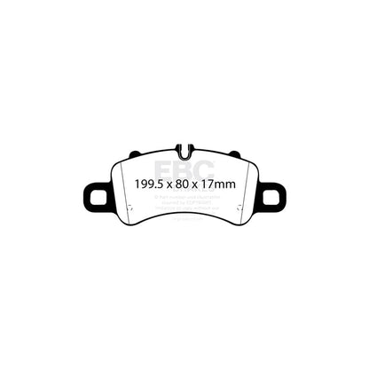 EBC PD02KF630 Porsche Redstuff Front Brake Pad & Plain Disc Kit - Brembo Caliper (Inc. Boxster 718 & Cayman 718) 2 | ML Performance UK Car Parts