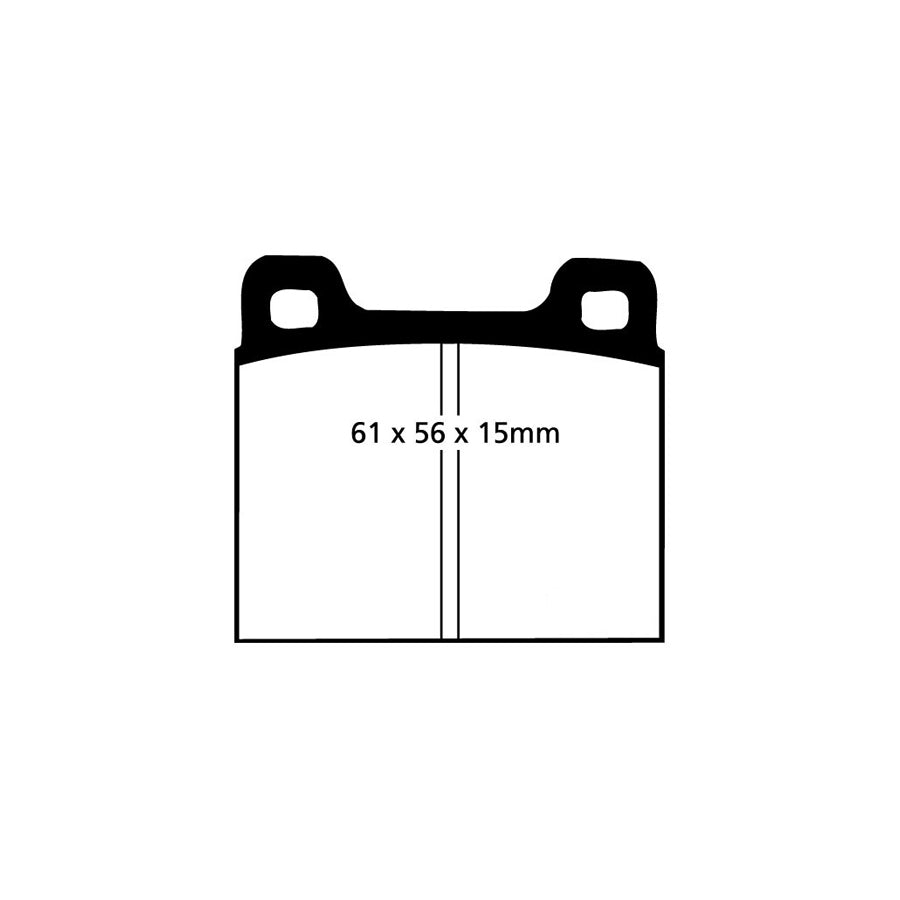 EBC DP2104 Audi BMW VW Greenstuff Front/Rear Brake Pads - ATE/Bendix Caliper 2 | ML Performance UK Car Parts