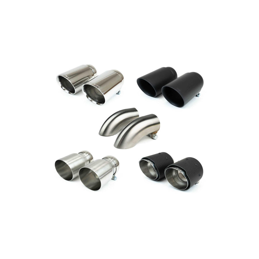 Fabspeed Porsche 718 GT4 / GTS / Spyder Deluxe Exhaust Tips (2020+) | Supercar Parts UK
