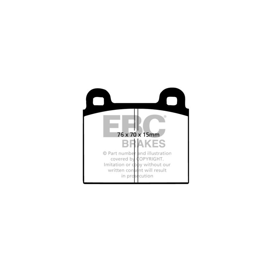 EBC DP3103C Ferrari Lancia Mercedes-Benz Porsche Redstuff Front/Rear Brake Pads - ATE Caliper 2 | ML Performance UK Car Parts