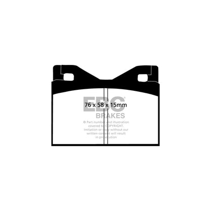 EBC DP3126C Ferrari Lamborghini Redstuff Rear Brake Pads - ATE Caliper 2 | ML Performance UK Car Parts