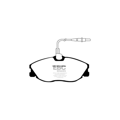 EBC PD06KF502 Peugeot 406 Greenstuff Front Brake Pad & USR Disc Kit - ATE Caliper 2 | ML Performance UK Car Parts