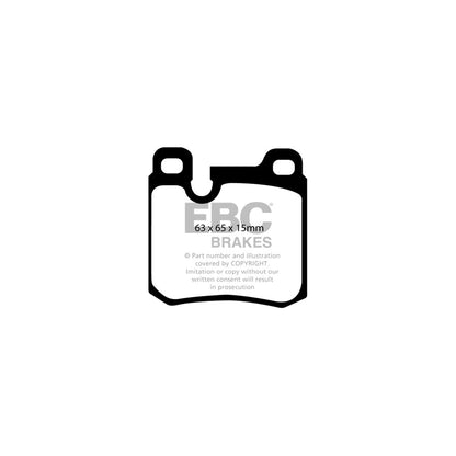 EBC PD02KR333 Porsche 911 (964) Redstuff Rear Brake Pad & Plain Disc Kit - ATE Caliper 2 | ML Performance UK Car Parts