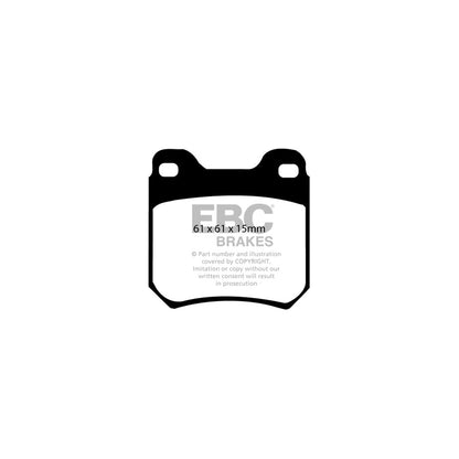 EBC PD06KR314 Opel Saab Vauxhall Greenstuff Rear Brake Pad & USR Disc Kit - ATE Caliper (Inc. Vectra, 9-3 & 9-5) 2 | ML Performance UK Car Parts