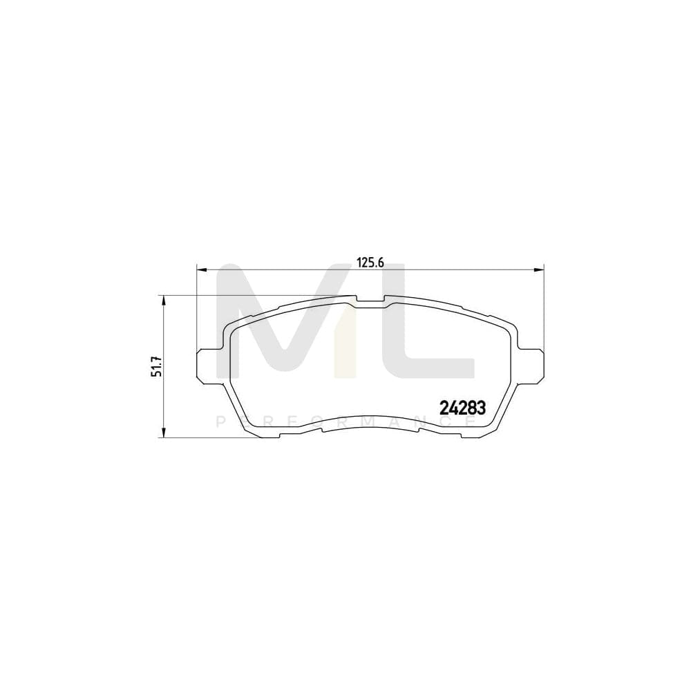 Brembo P 24 072X Brake Pad Set Excl. Wear Warning Contact Supercar Parts UK Car Parts