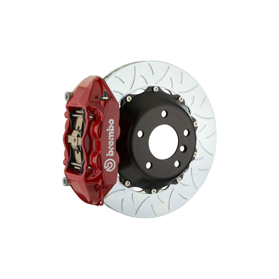 Brembo 2P3.9043A Maserati Granturismo Rear GT 4-Pistons Slotted Type-3 2-piece Big Brake Kit 380x28mm