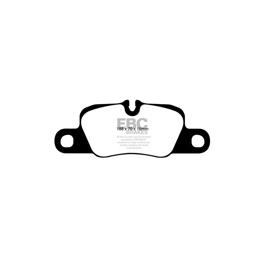 EBC PD04KR367 Porsche 2 Bluestuff Rear Brake Pad & Plain Disc Kit - Brembo Caliper 2 | ML Performance UK Car Parts