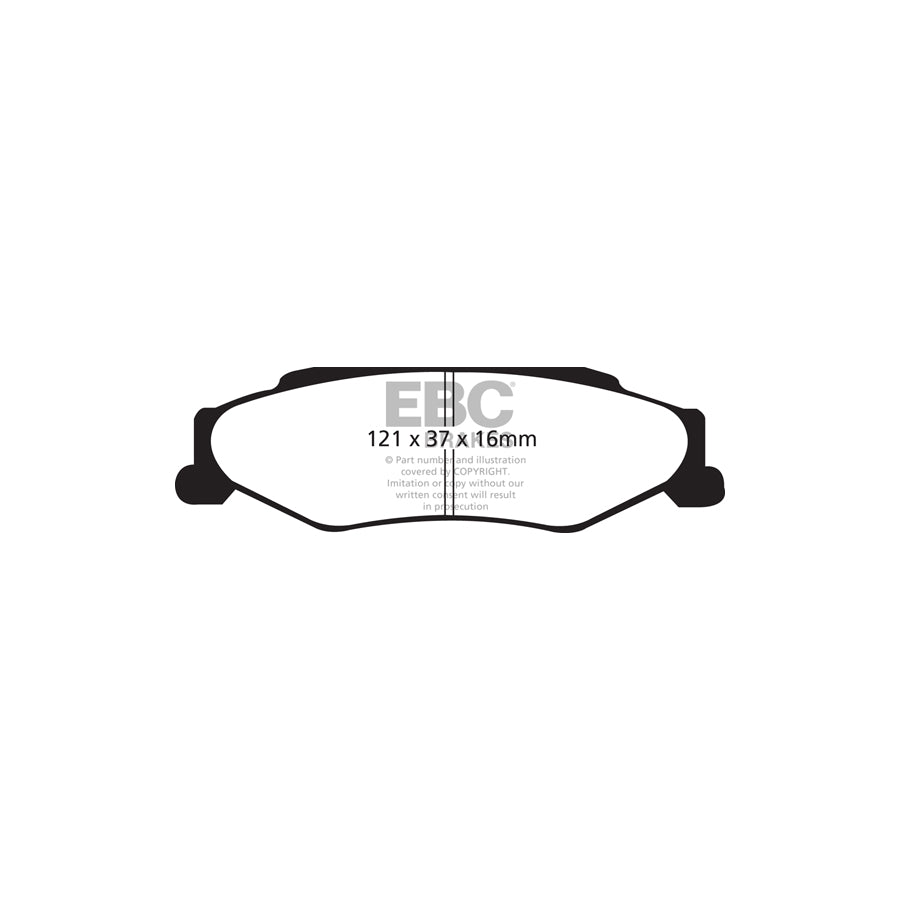 EBC DP1160 Cadillac Chevrolet Ultimax Rear Brake Pads (Inc. XLR & Corvette C5) 2 | ML Performance UK Car Parts