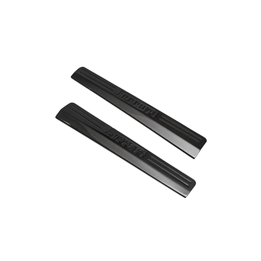 Carbon Fiber Door Sill Steps w/Embossed Ferrari Text - Ferrari 458 Italia/Spider  | Supercar Parts UK