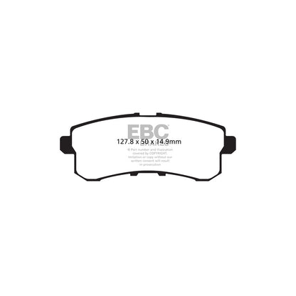 EBC PD03KR825 Nissan Patrol Yellowstuff Rear Brake Pad & Plain Disc Kit 2 | ML Performance UK Car Parts