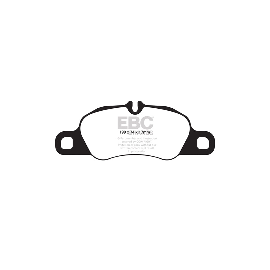 EBC PD04KF1241 Porsche Bluestuff Front Brake Pad & Plain Disc Kit - Brembo Caliper (Inc. Boxster 981 & Cayman 981) 2 | ML Performance UK Car Parts