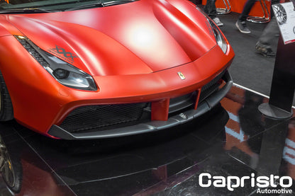 Capristo 03FE08710007LG Ferrari 488 Carbon Front Spoiler 
