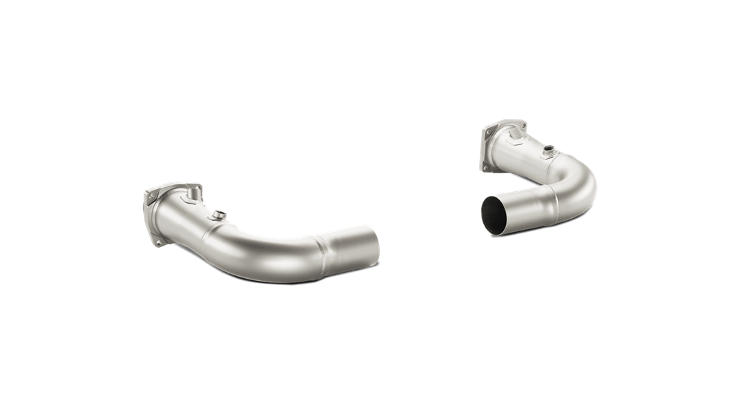 AkrapovicPorsche 991 911 Turbo Catless Titanium Link Pipe Set (911 Turbo & 911 Turbo S) - Supercar Parts UK