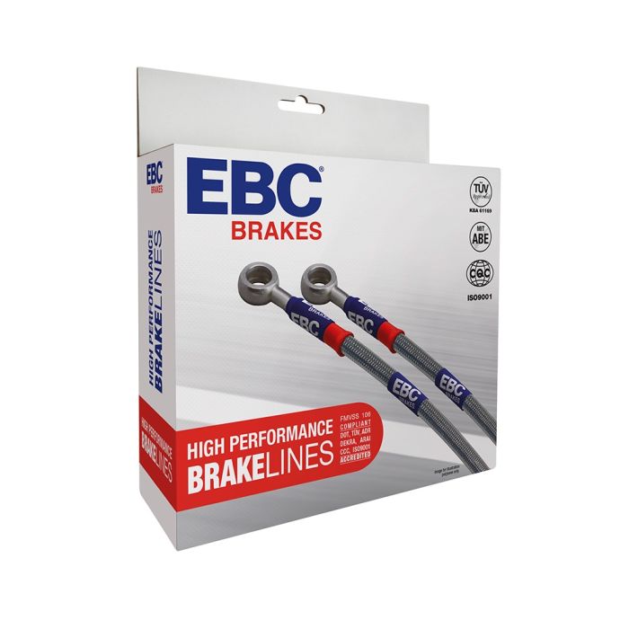 EBC BLA17224L Braided Steel Brake Lines Front &amp Rear