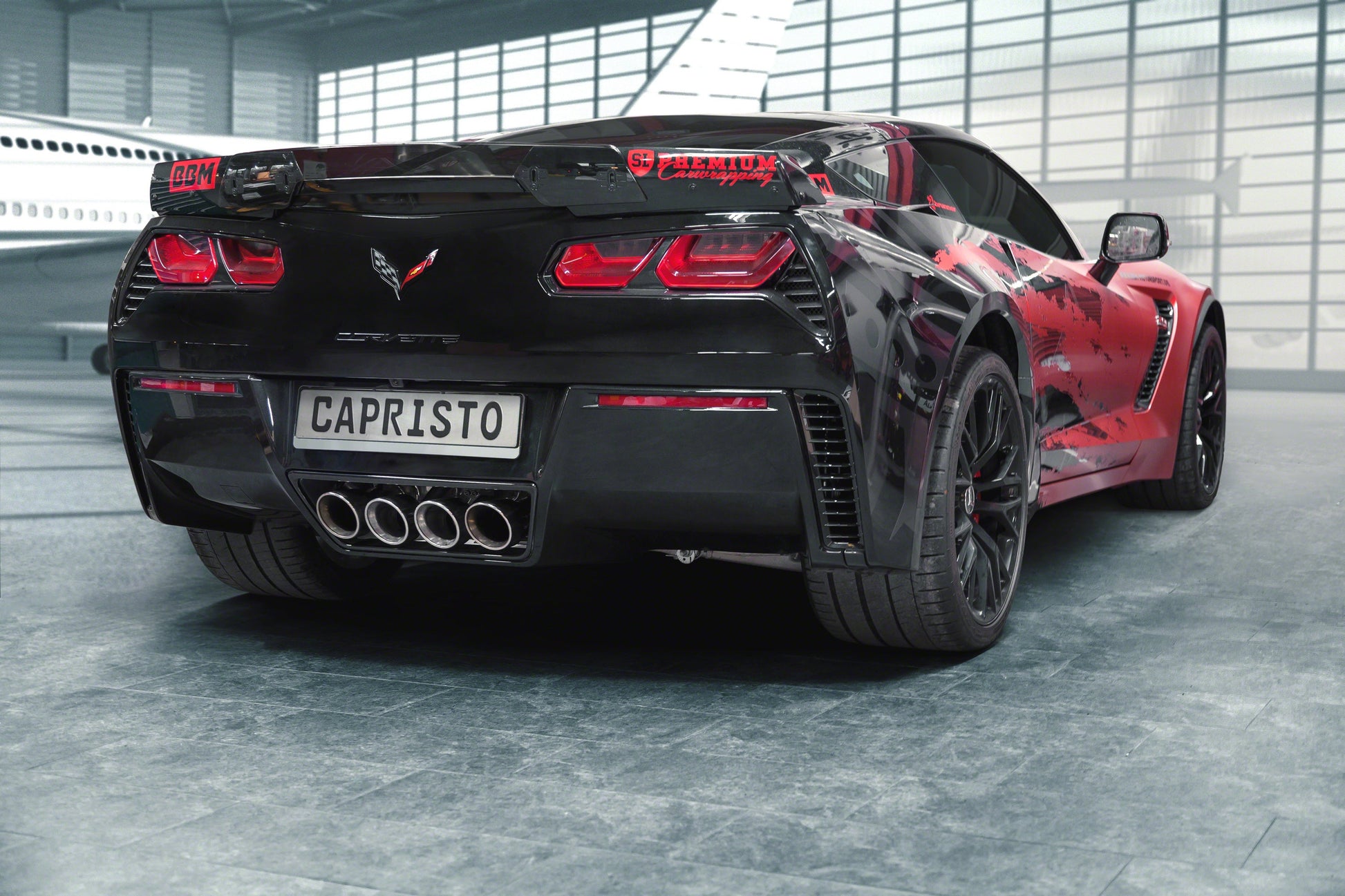 Capristo 02CH09003001 Chevrolet Corvette (C7) Stingray/Z06 Valved Exhaust with Post Cat Spare Pipes (CES3) 
