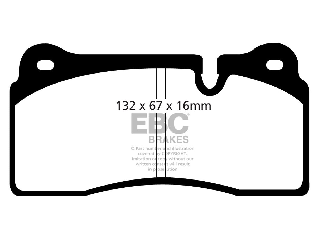 EBC Audi BMW Lamborghini Bluestuff NDX Trackday Front Brake Pads - Brembo Caliper (Inc. 4S R8, F87 M2 Competition, LP560-4 Gallardo & LP640 Murcielago) - ML Performance UK