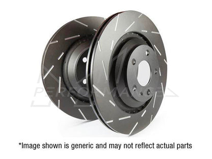 EBC Audi Porsche Volkswagen USR Front Slotted Discs (Pair) - Brembo Caliper (Inc. 4L Q7, E1 Cayenne, E1 Cayenne GTS  &  Touareg 1st Gen) - ML Performance UK