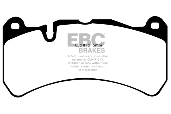 EBC Ford Mercedes Maserati Subaru Bluestuff NDX Trackday Front Brake Pads - Brembo Caliper (Inc. Territory, GranCabrio, CLK55 AMG & WRX STi)  | ML Performance UK
