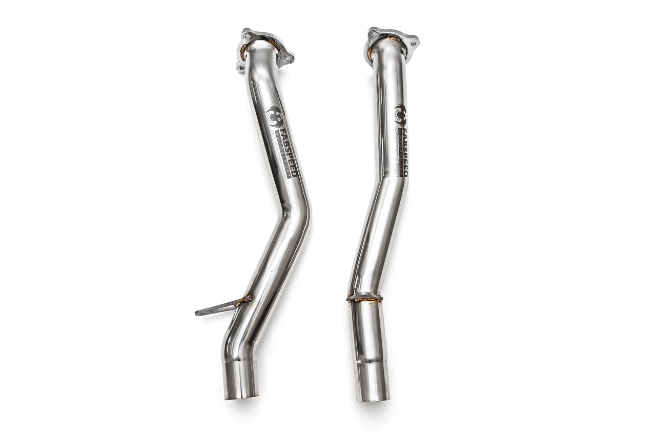 Fabspeed Porsche 958 S/GTS Secondary Cat Bypass Pipes - ML Performance