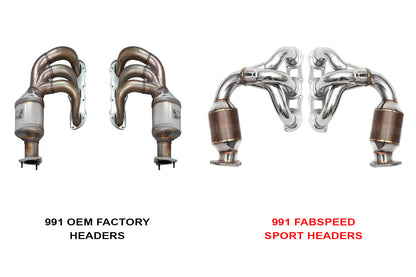 Fabspeed Porsche 991 Carrera Sport Headers - ML Performance