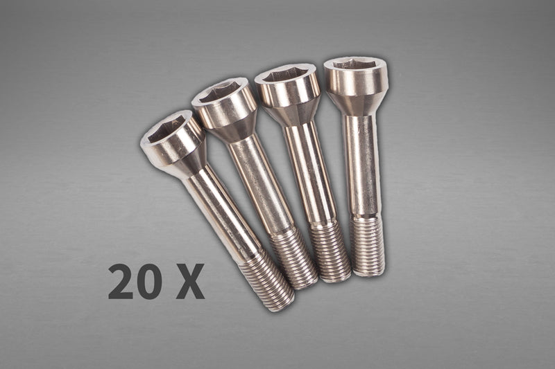 Capristo 01FE08703017 Ferrari 488/F8/SF90 Wheel Spacers 11mm Front / 17mm Rear (Circle Shape) with Titanium Wheel Bolts 