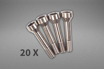 Capristo 01FE00403007 Ferrari 458 Wheel Spacers 14mm Front / 17mm Rear (Star Shape) with Titanium Wheel Bolts 