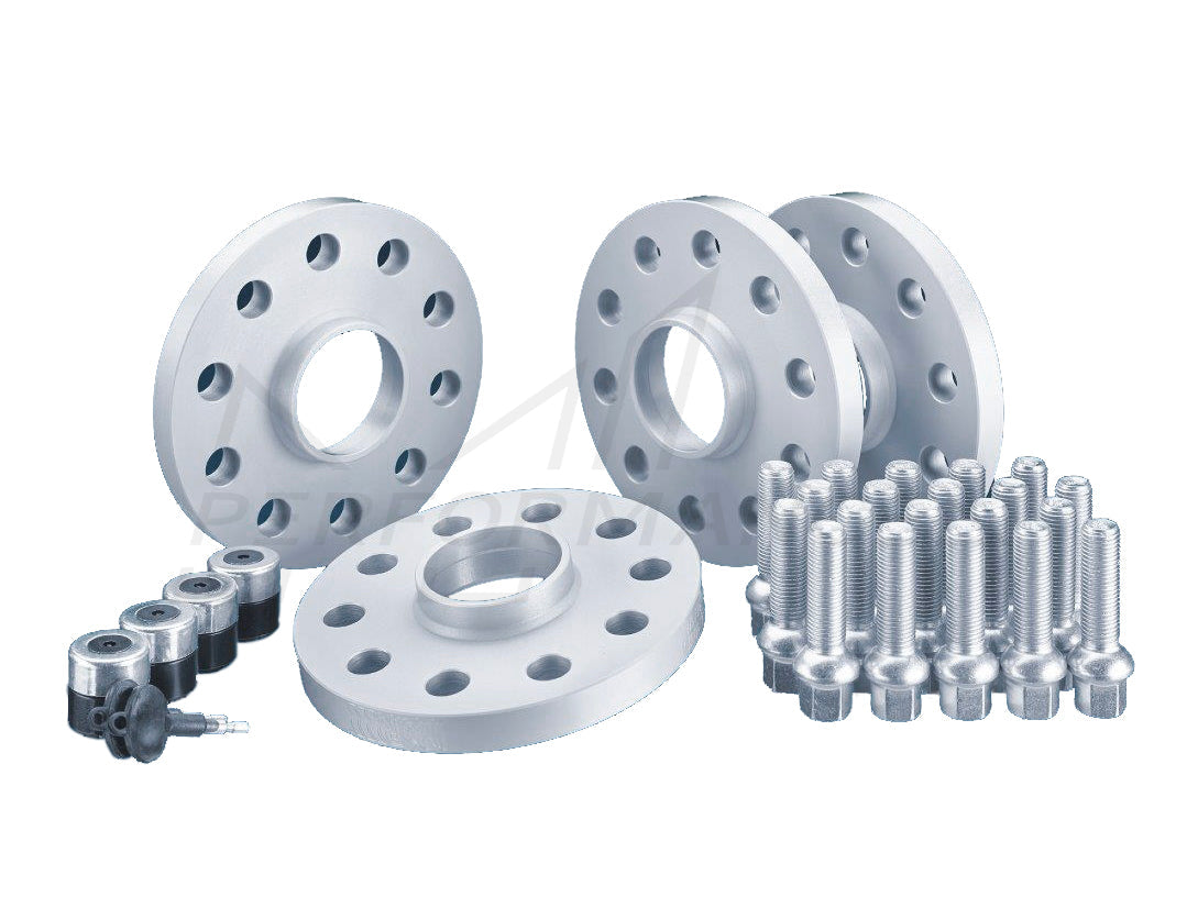 H&R PORSCHE 911 996 997 986 Silver Wheel Spacer Kit with Lockers & Bolts (Inc. Carrera, Boxster, & Turbo S) - Supercar Parts UK