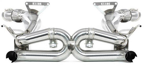 Kline Innovation KL-FER-488P-100-CS-SS 100cell Cat Pipe Ferrari 488 PISTA