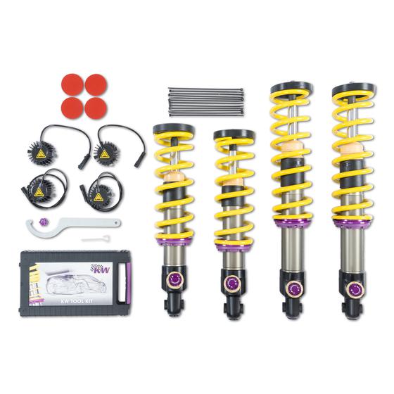 KW Mercedes-Benz C190 Variant 4 Aluminium Coilover kit - Inc. Deactivation For Electronic Damper (AMG GT, AMG GT C & AMG GT S) | Supercar Parts UK 