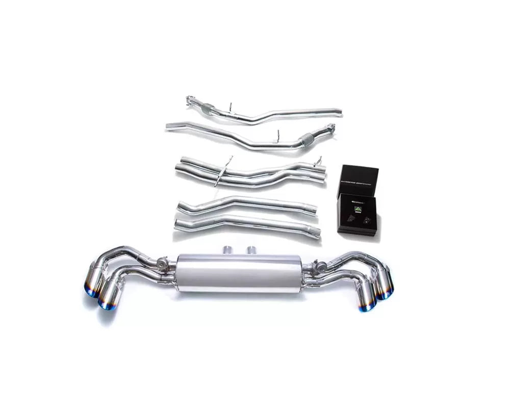 Valvetronic Exhaust System Lamborghini Urus 4.0L V8 2018 with Blue Coated Tips Supercar Parts UK Car Parts