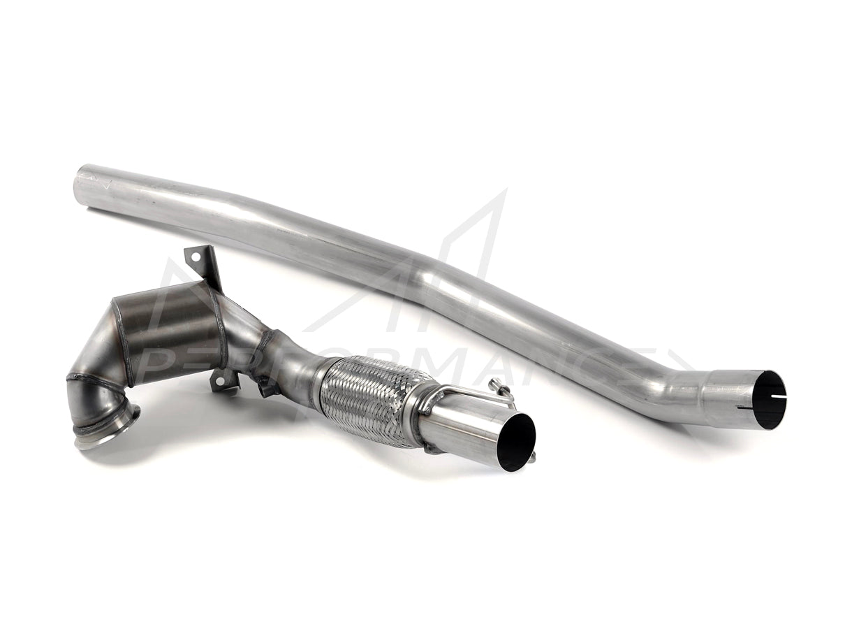 MillTek Volkswagen Golf MK7 R Estate / Variant 2.0 TSI 300PS Large Bore Downpipe and Hi-Flow Sports Cat - Supercar Parts UK