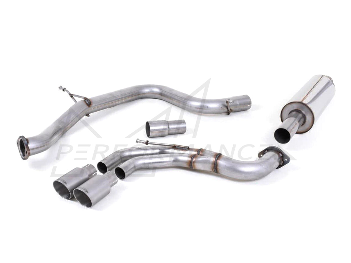 MillTek Volkswagen Non-Resonated Cat-Back Exhaust (Inc. MK6 Golf) - Supercar Parts UK