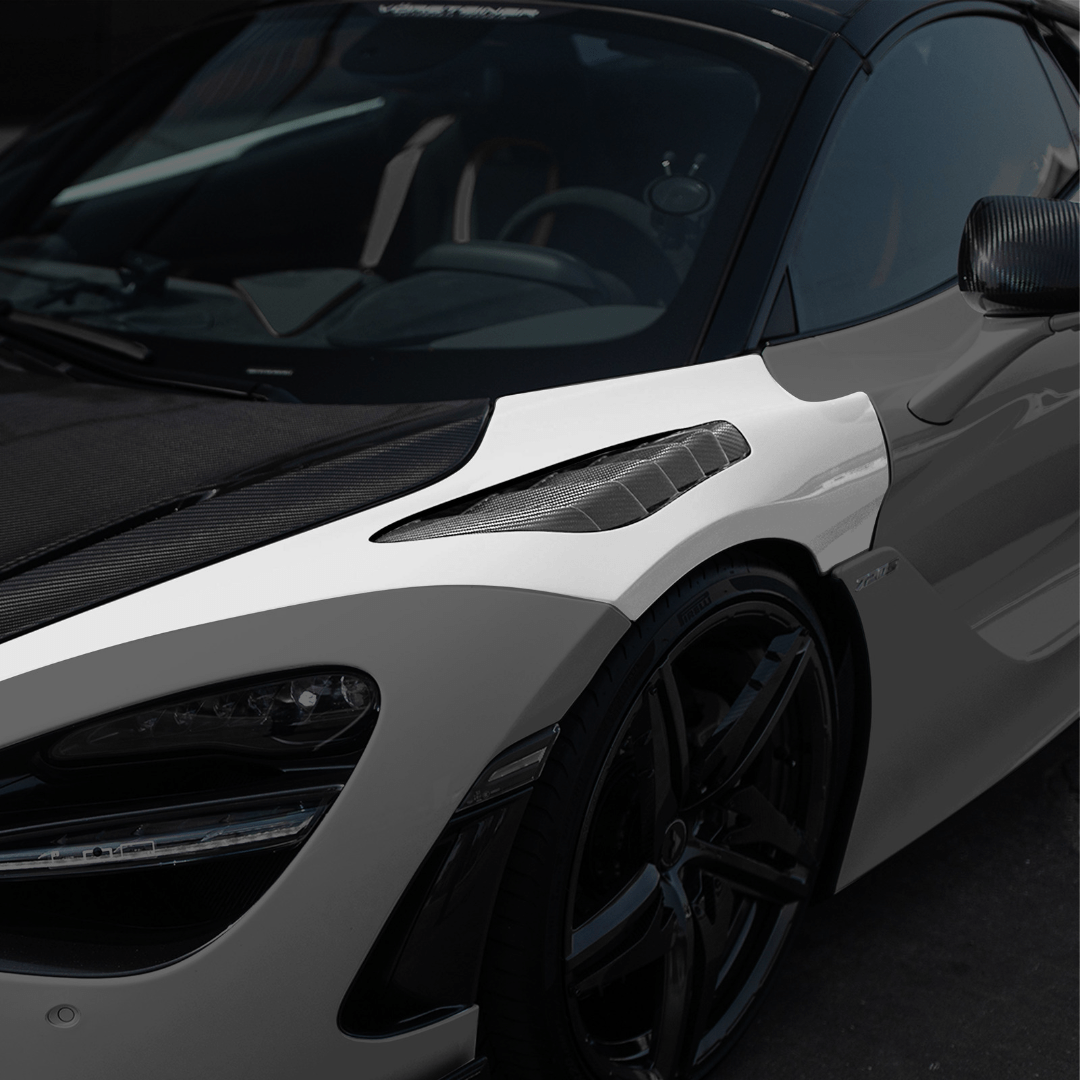 Vorsteiner MVS2091 McLaren 720S Spyder Silverstone Edition Aero Front Fenders w/ Integrated Vents. Supercar Parts UK