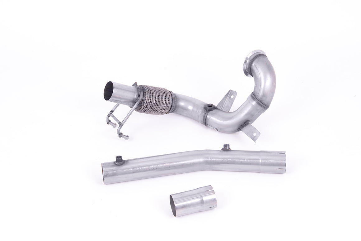 MillTek Audi Volkswagen GPF Non-Resonated Large Bore Downpipe with Catalyst Delete (MK2 A1 & MK6 Polo GTI) - Supercar Parts UK