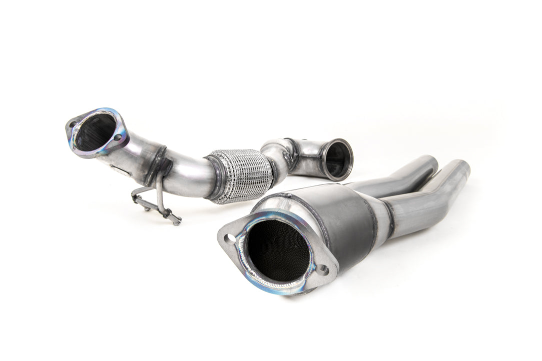 MillTek Audi RS3 SportBack 400PS Large-Bore Downpipe and Hi-Flow Sports Cat (8V MQB FaceLift Only) - Supercar Parts UK