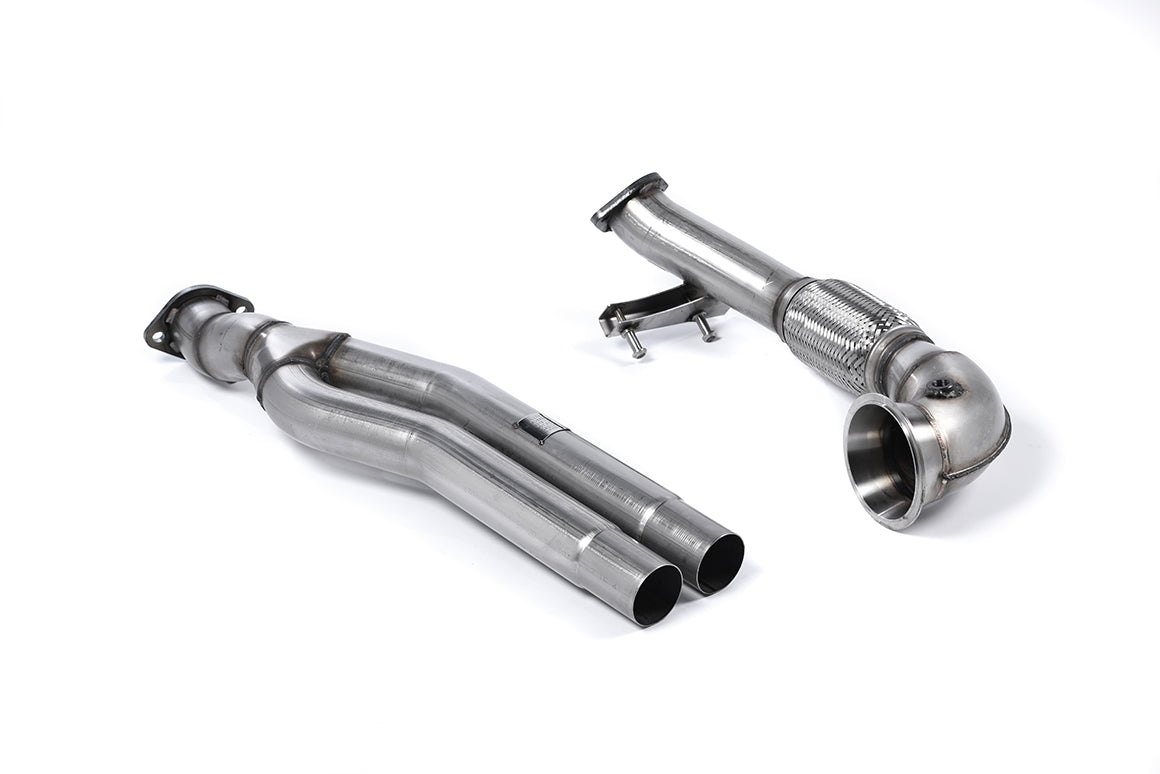 MillTek Audi RS3 SportBack Primary Catalyst Bypass Pipe and Turbo Elbow (8V MQB Pre-Facelift Only) - Supercar Parts UK