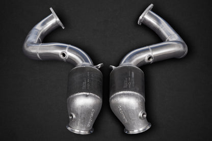 Capristo 02AM05003013 Aston Martin Vantage V12 (AE31) 250 Cell Sports Cat Downpipes (with Heat Blankets) 